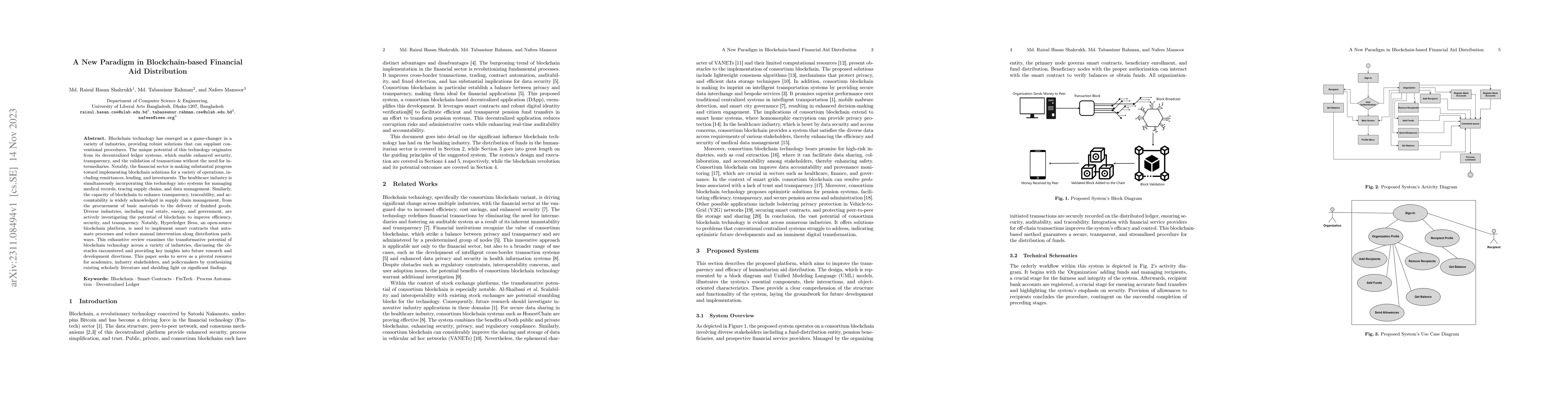 Thumbnail for A New Paradigm in Blockchain-based Financial Aid Distribution