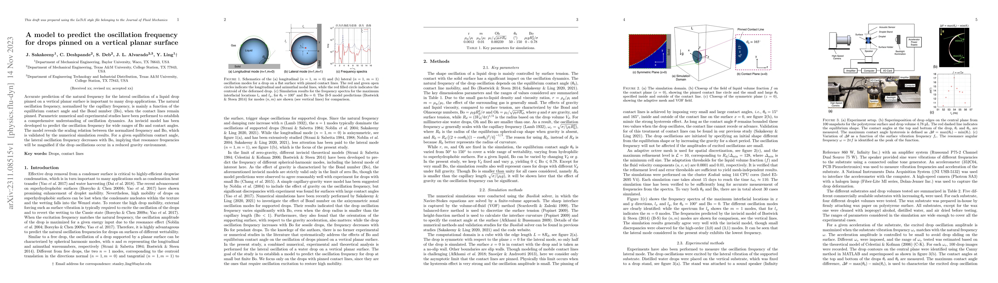 Thumbnail for A model to predict the oscillation frequency for drops pinned on a
  vertical planar surface