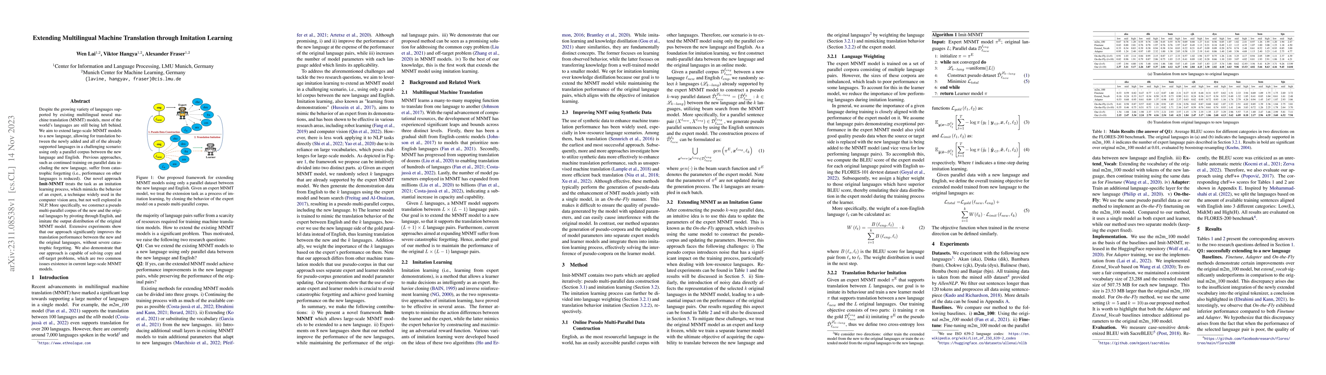 Thumbnail for Extending Multilingual Machine Translation through Imitation Learning