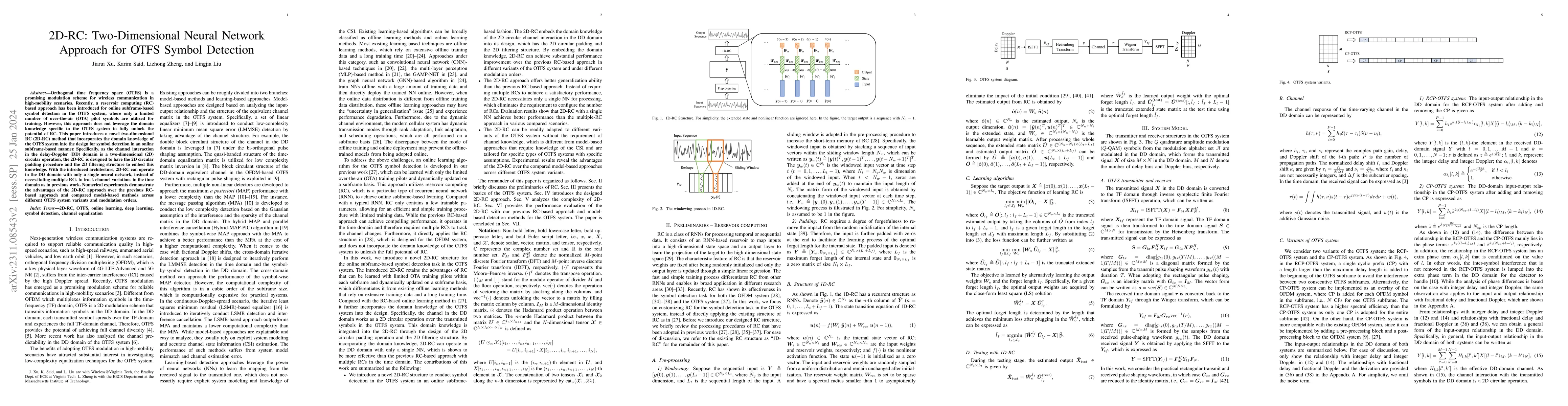Thumbnail for 2D-RC: Two-Dimensional Neural Network Approach for OTFS Symbol Detection