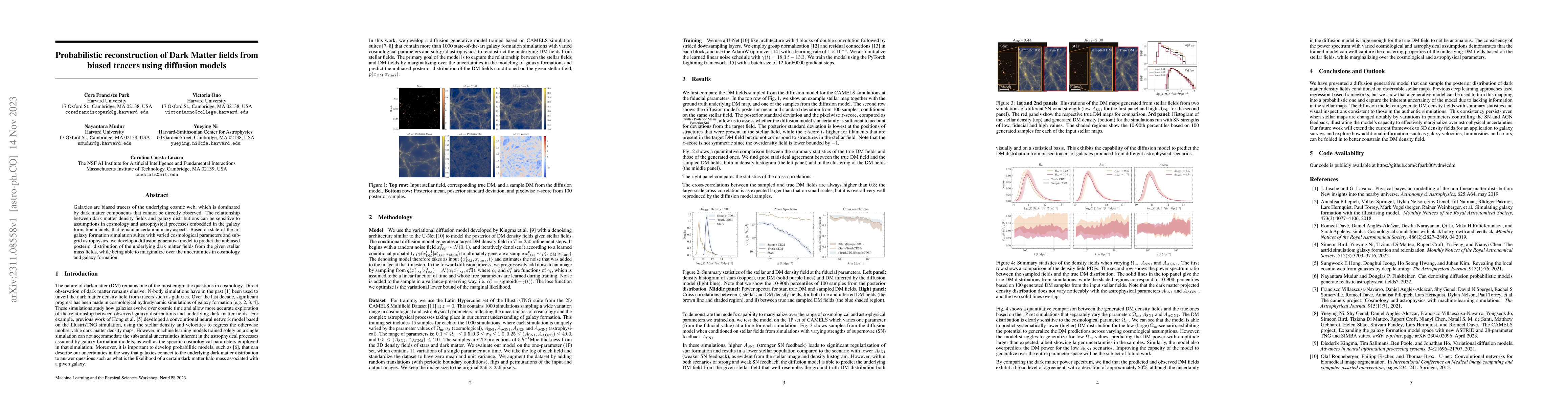 Thumbnail for Probabilistic reconstruction of Dark Matter fields from biased tracers
  using diffusion models