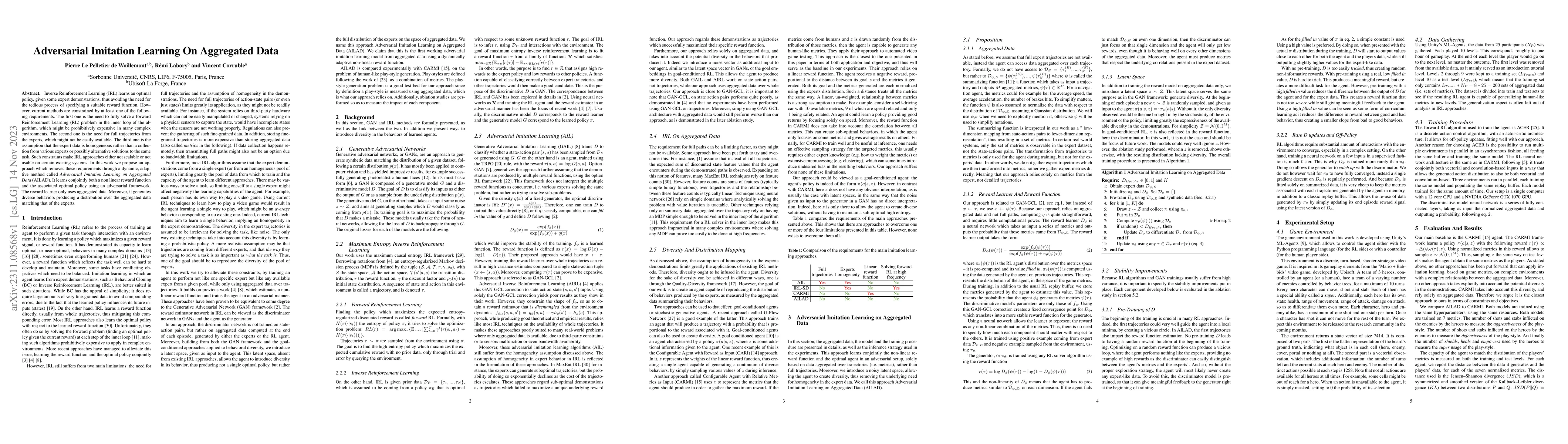 Thumbnail for Adversarial Imitation Learning On Aggregated Data