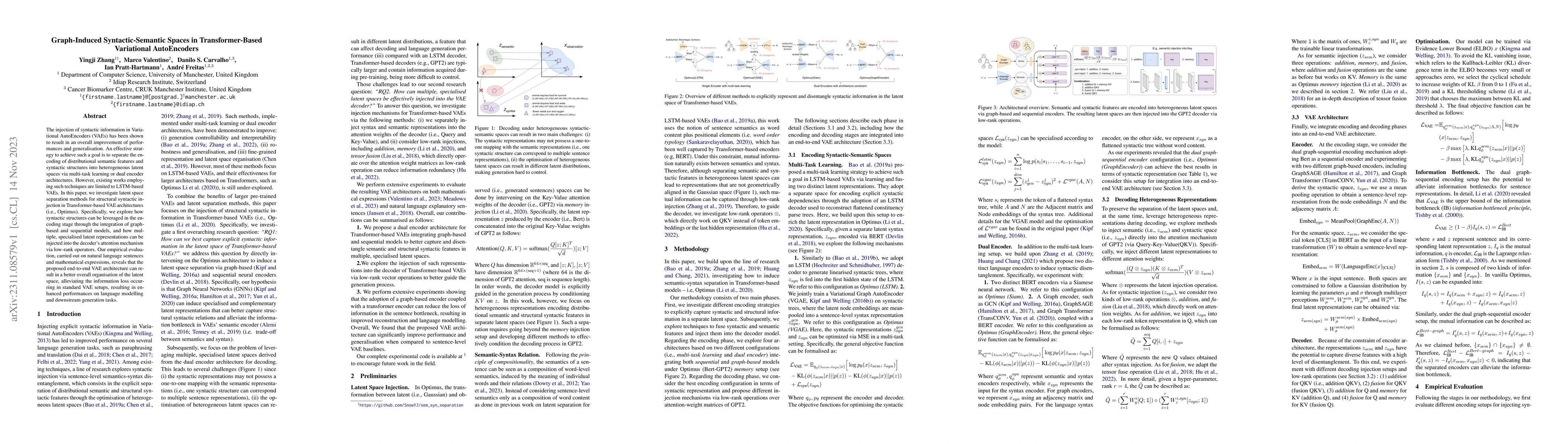 Thumbnail for Graph-Induced Syntactic-Semantic Spaces in Transformer-Based Variational
  AutoEncoders