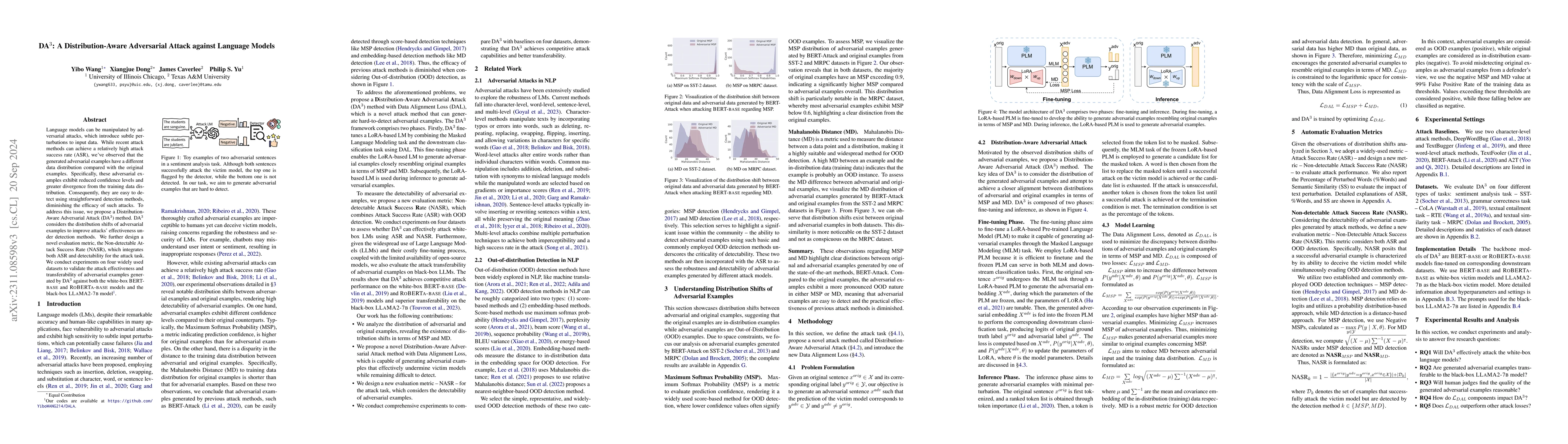Thumbnail for DALA: A Distribution-Aware LoRA-Based Adversarial Attack against
  Language Models