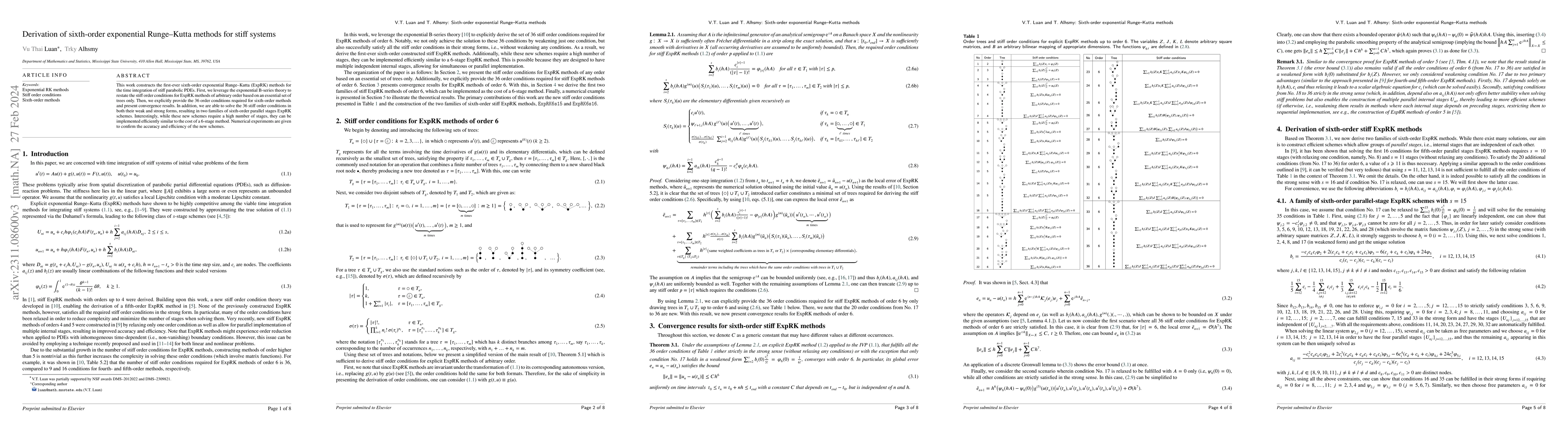 Thumbnail for Derivation of sixth-order exponential Runge--Kutta methods for stiff
  systems