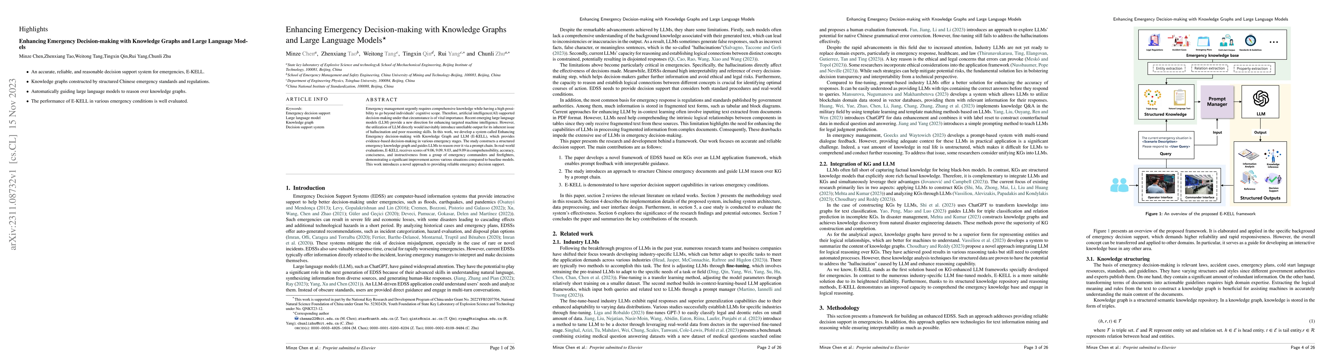 Thumbnail for Enhancing Emergency Decision-making with Knowledge Graphs and Large
  Language Models