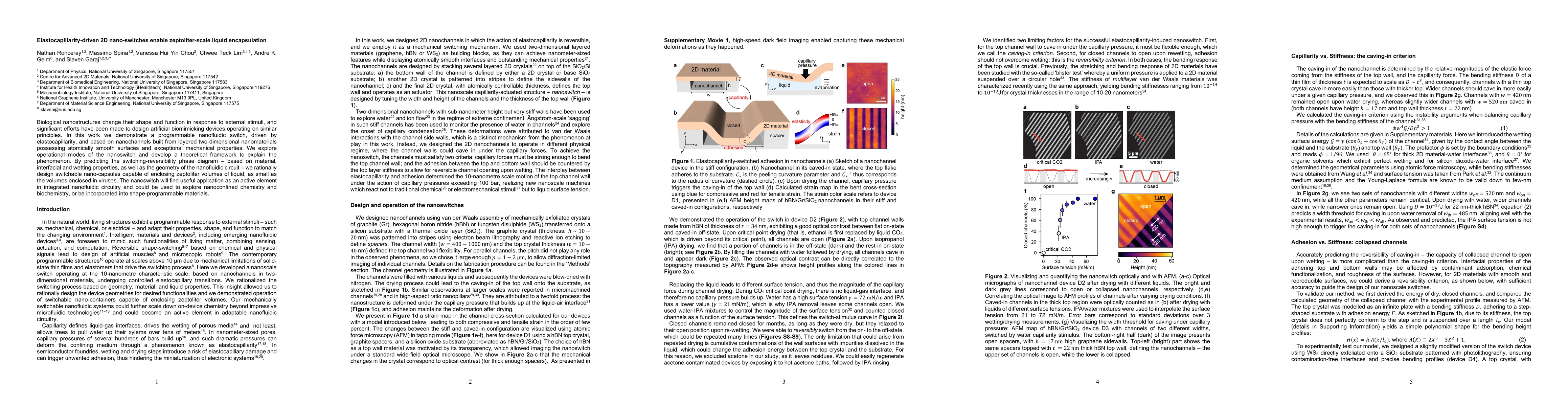 Thumbnail for Elastocapillarity-driven 2D nano-switches enable zeptoliter-scale liquid
  encapsulation