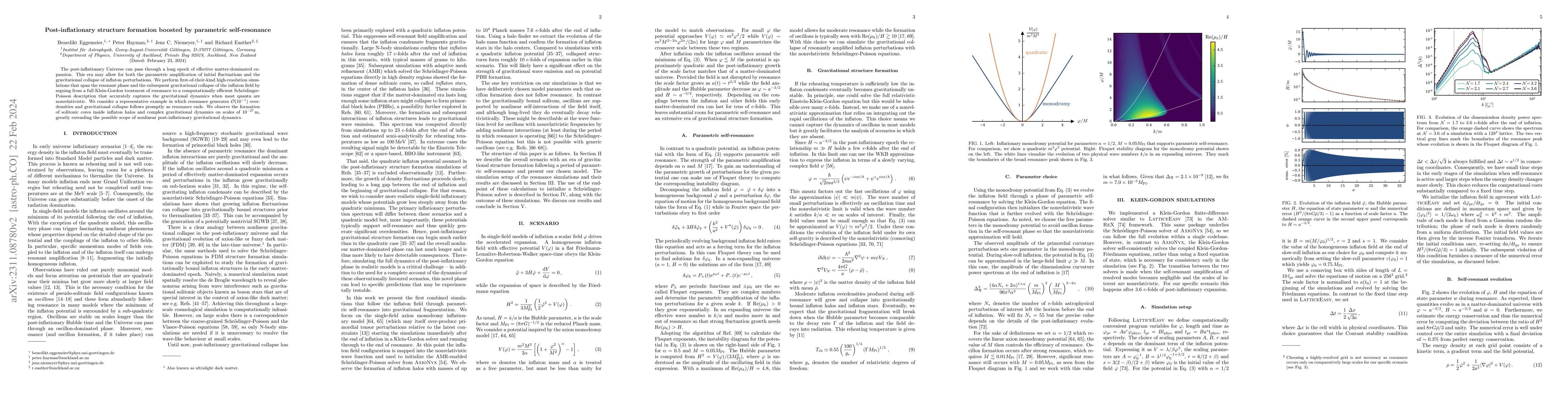 Thumbnail for Post-inflationary structure formation boosted by parametric
  self-resonance