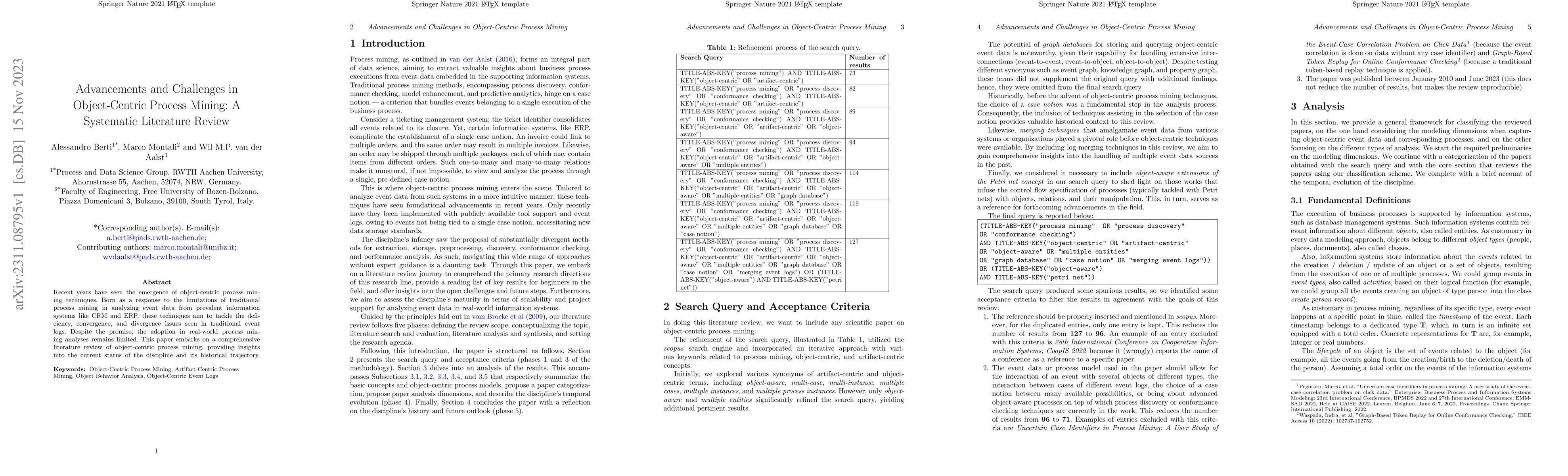 Thumbnail for Advancements and Challenges in Object-Centric Process Mining: A
  Systematic Literature Review