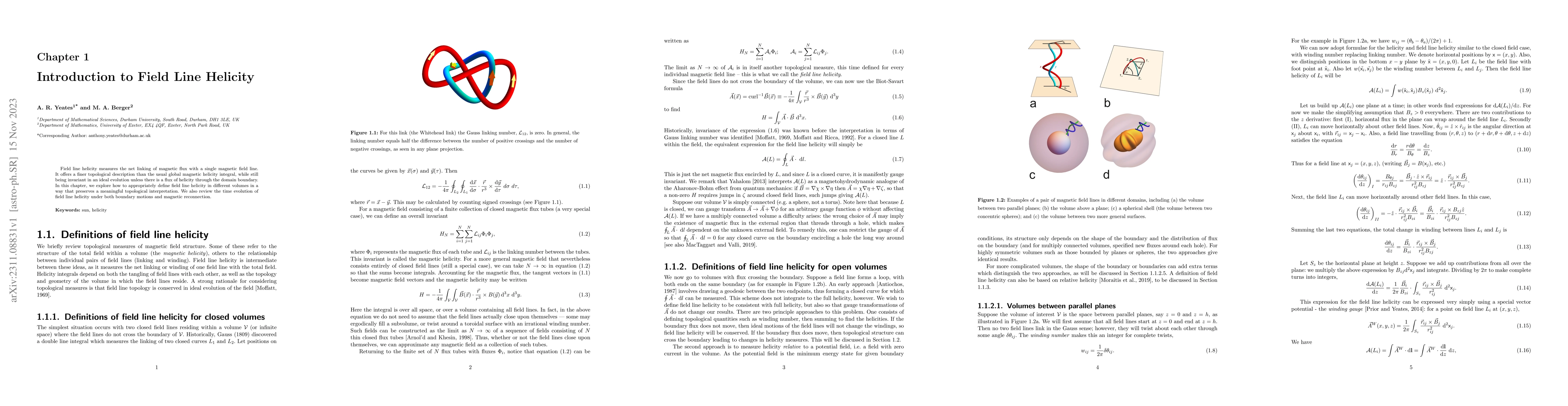 Thumbnail for Introduction to Field Line Helicity