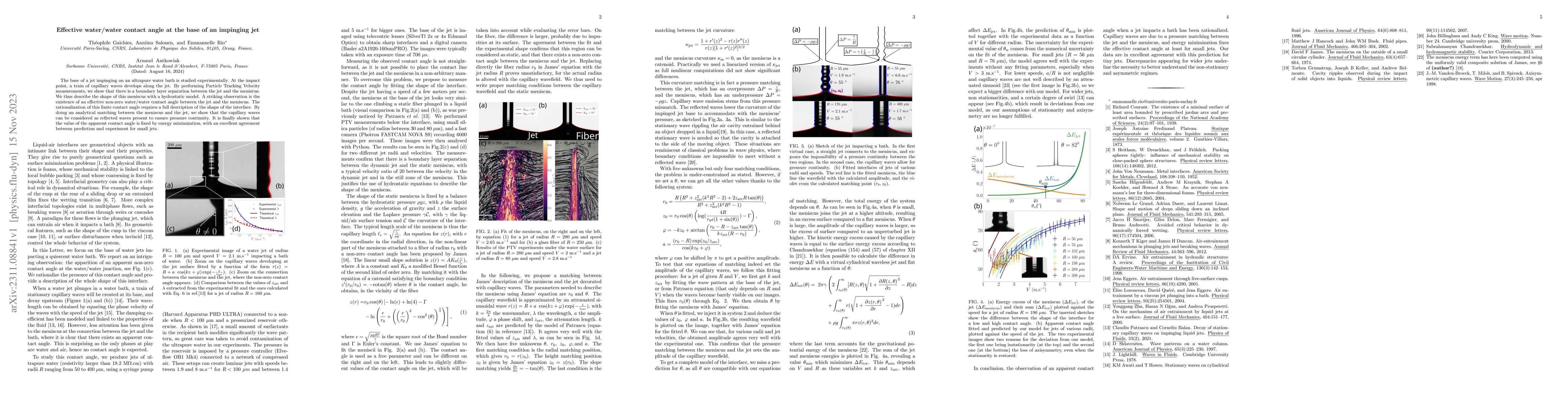 Thumbnail for Effective water/water contact angle at the base of an impinging jet