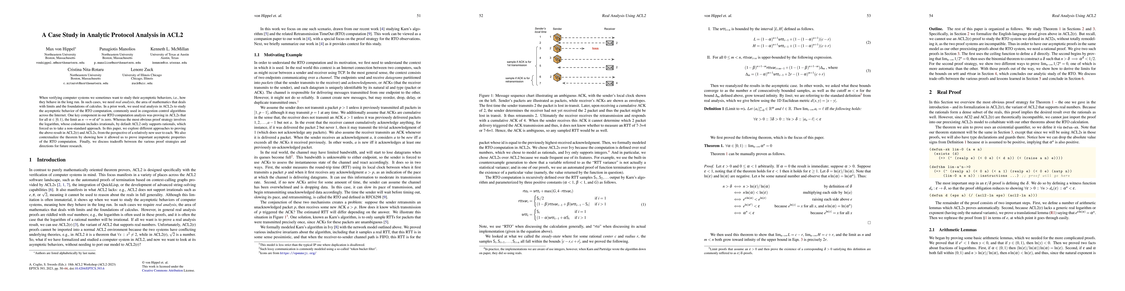 Thumbnail for A Case Study in Analytic Protocol Analysis in ACL2