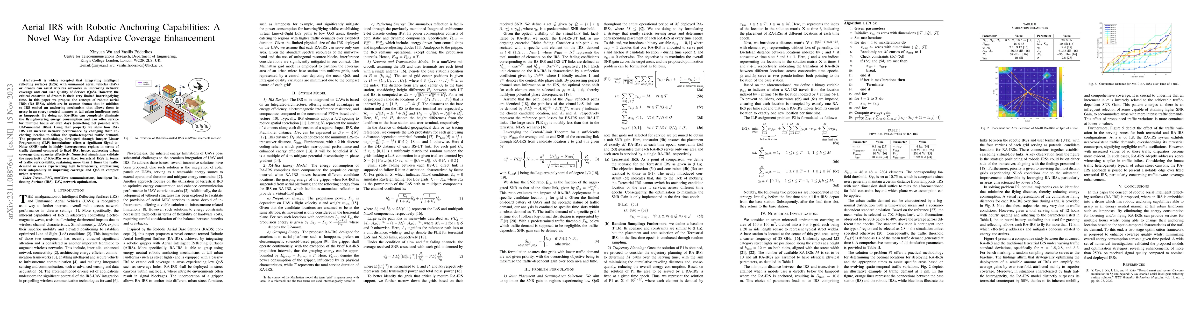 Thumbnail for Aerial IRS with Robotic Anchoring Capabilities: A Novel Way for Adaptive
  Coverage Enhancement