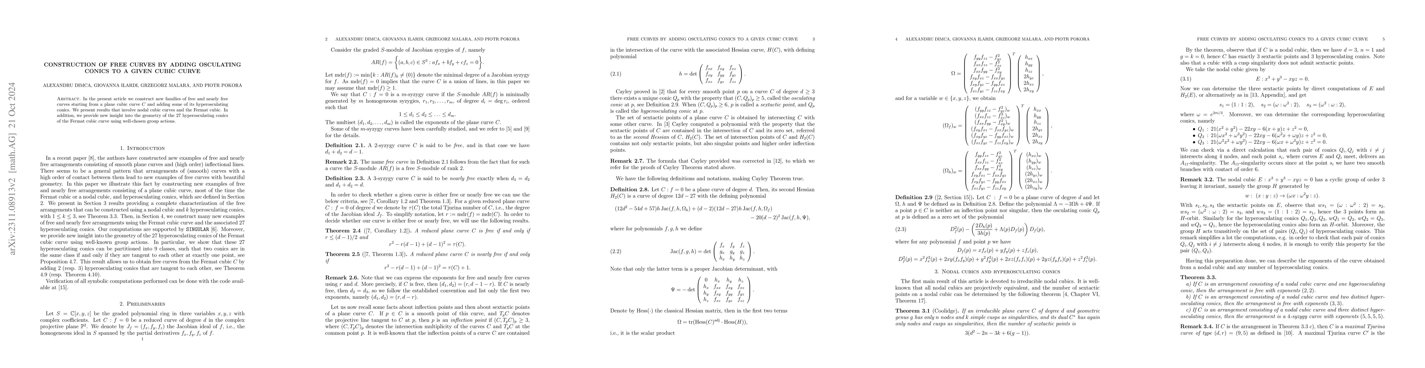 Thumbnail for Construction of free curves by adding osculating conics to a given cubic
  curve