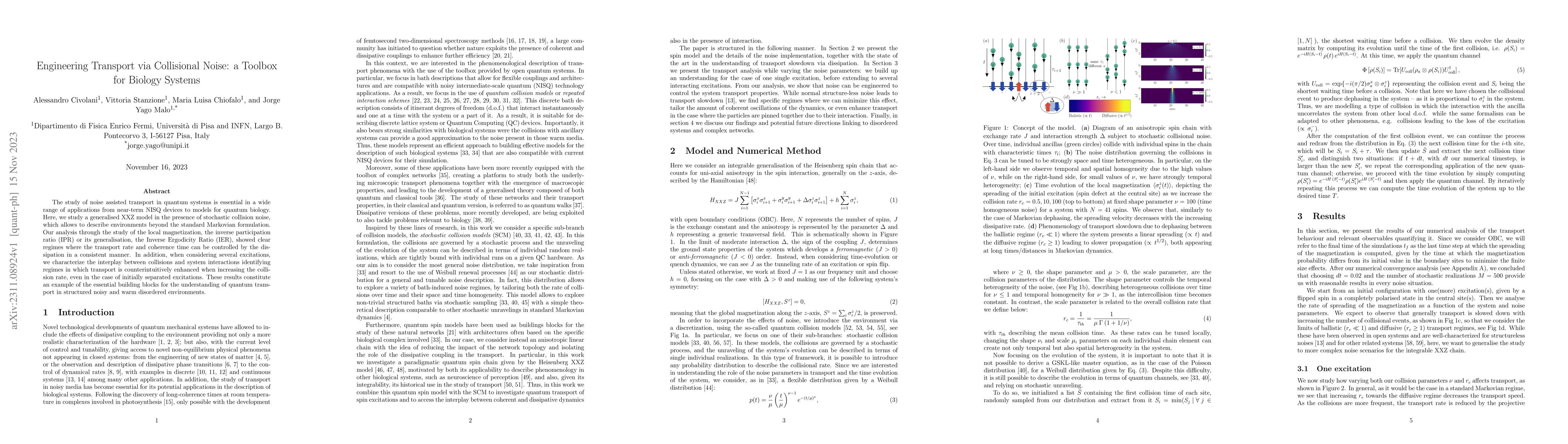 Thumbnail for Engineering Transport via Collisional Noise: a Toolbox for Biology
  Systems