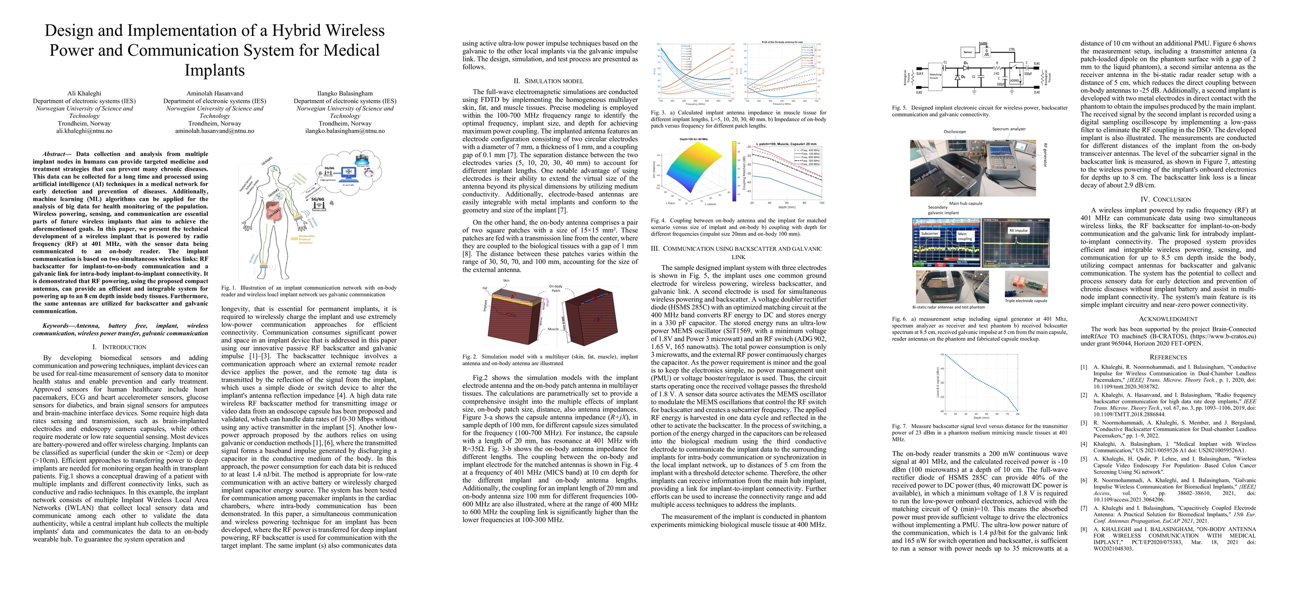 Thumbnail for Design and Implementation of a Hybrid Wireless Power and Communication
  System for Medical Implants