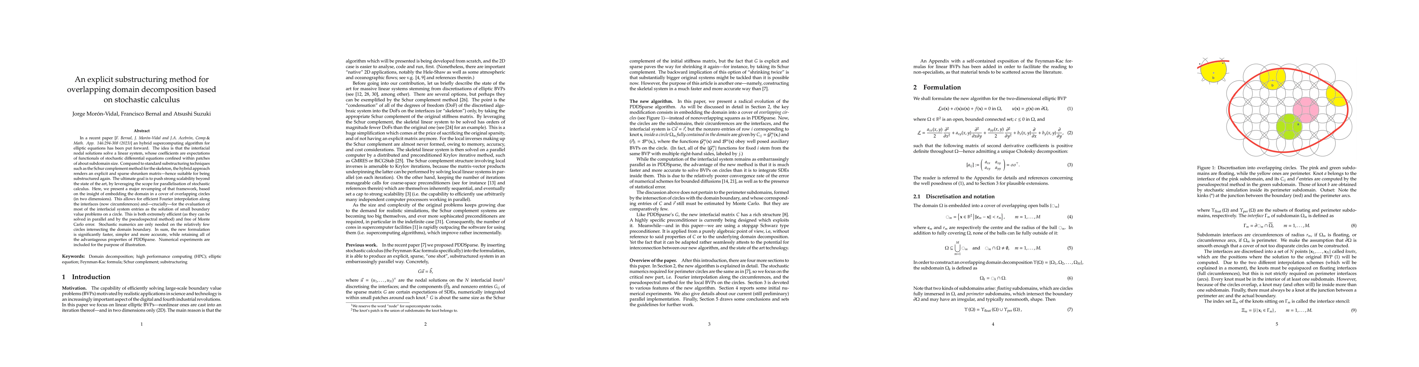 Thumbnail for An explicit substructuring method for overlapping domain decomposition
  based on stochastic calculus