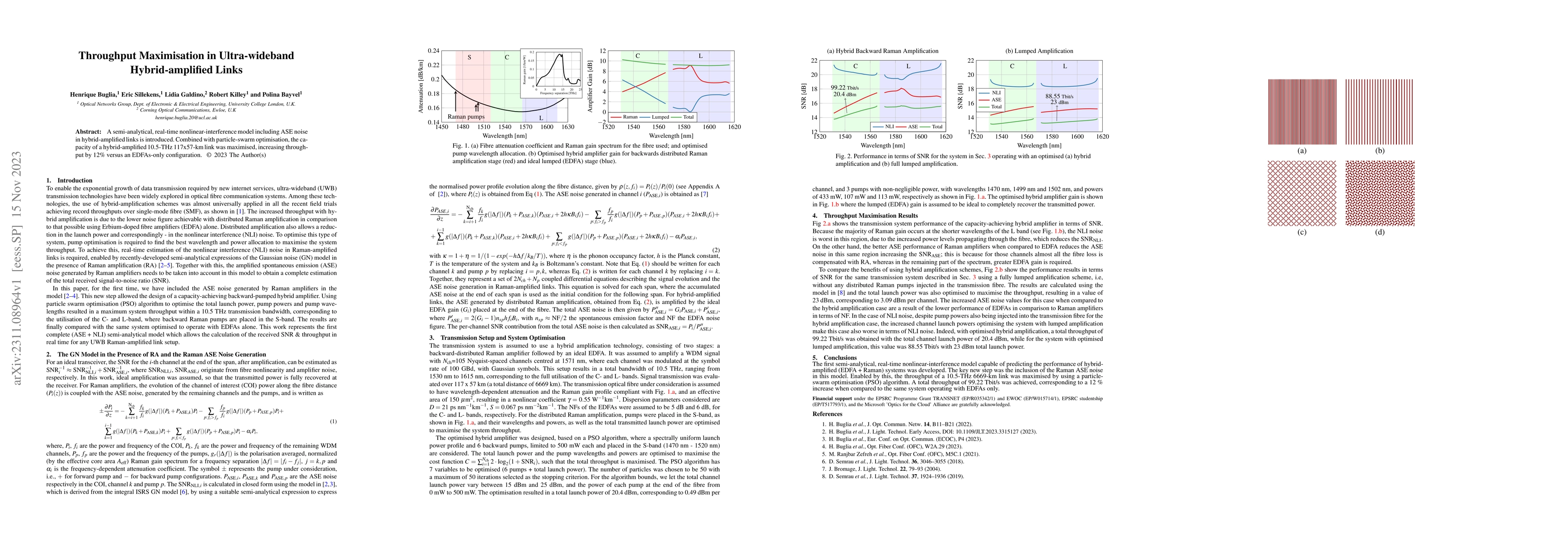Thumbnail for Throughput Maximisation in Ultra-wideband Hybrid-amplified Links