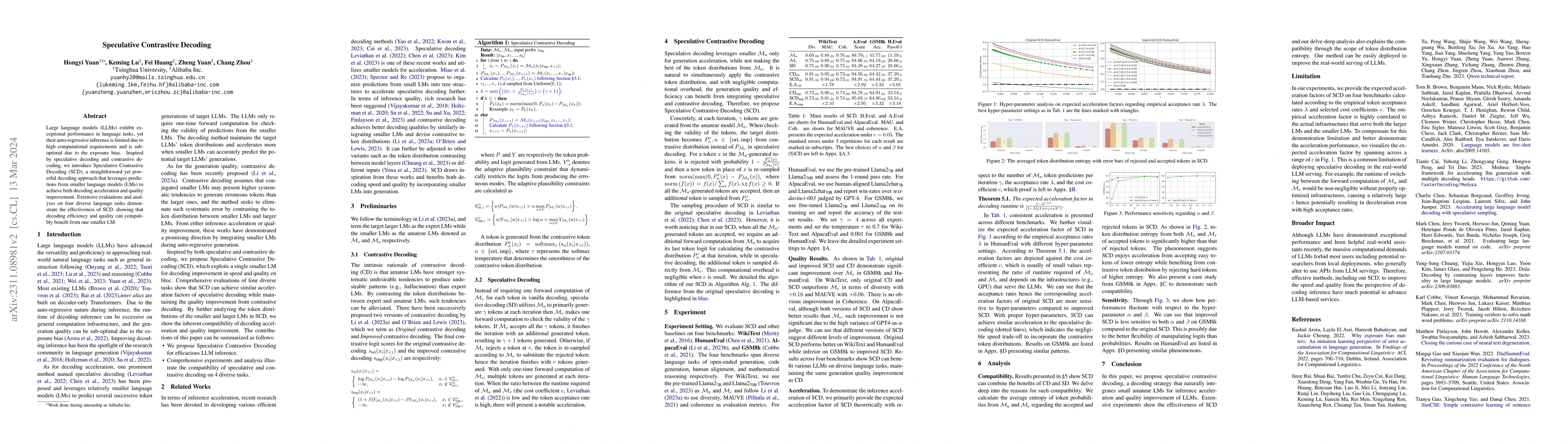 Thumbnail for Speculative Contrastive Decoding