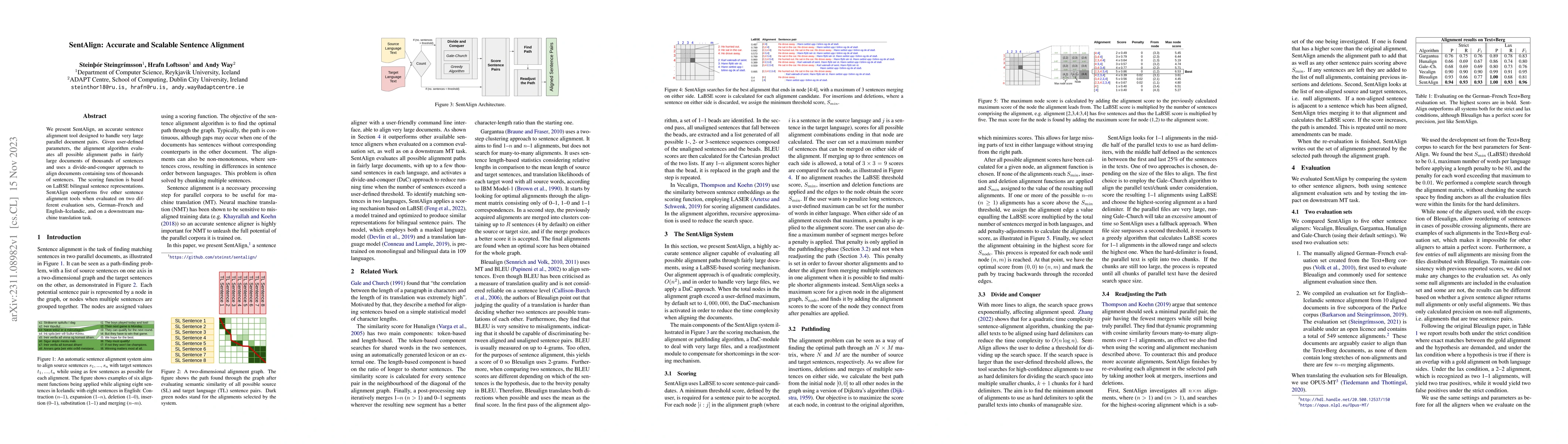Thumbnail for SentAlign: Accurate and Scalable Sentence Alignment
