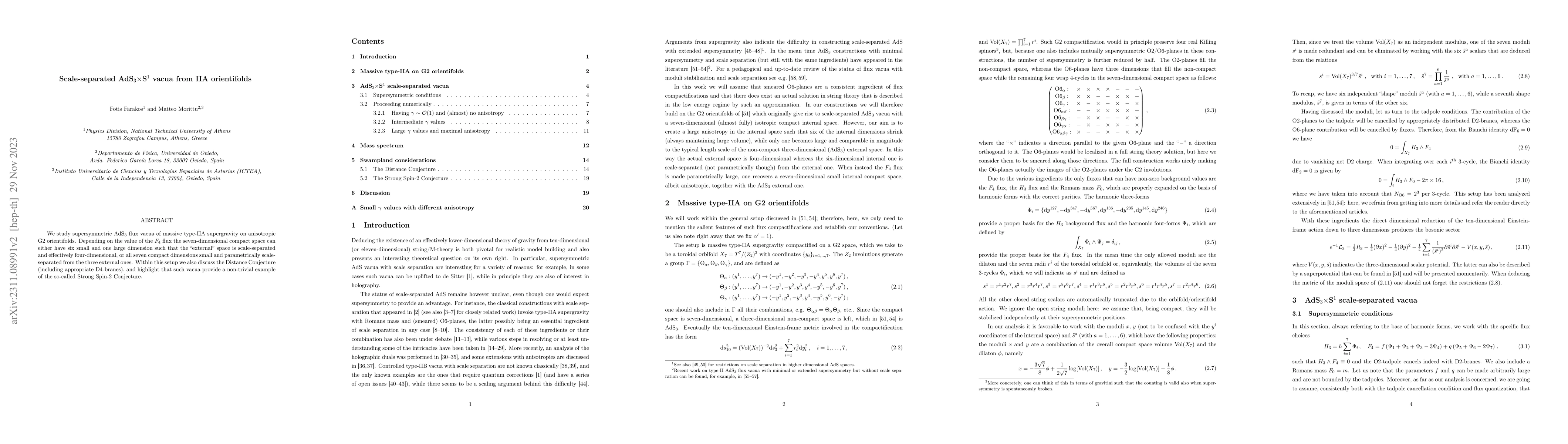Thumbnail for Scale-separated AdS$_3\times$S$^1$ vacua from IIA orientifolds