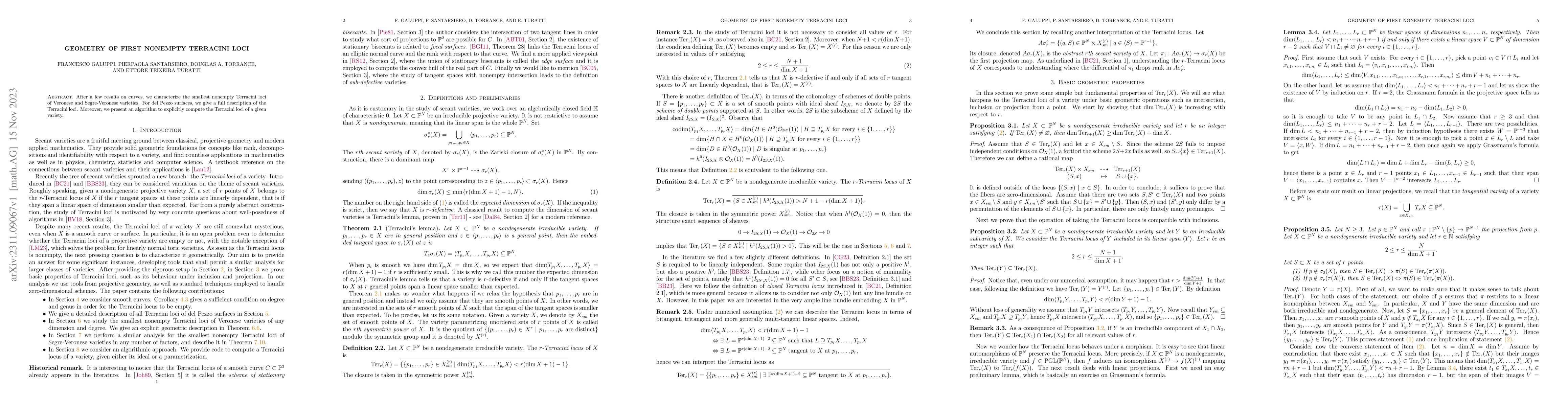 Thumbnail for Geometry of first nonempty Terracini loci