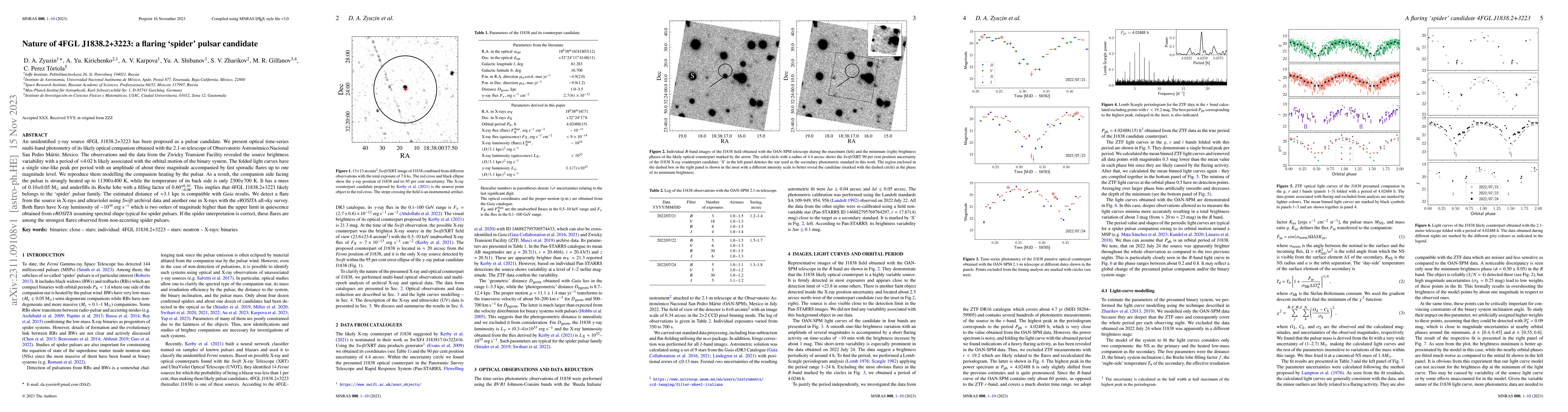 Thumbnail for Nature of 4FGL J1838.2+3223: a flaring `spider' pulsar candidate