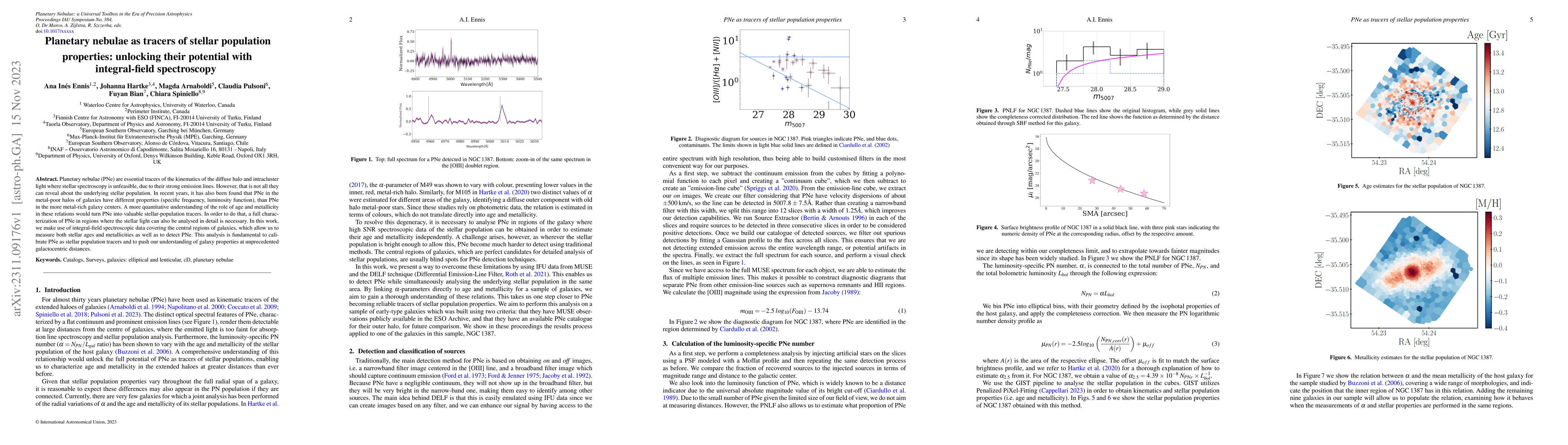 Thumbnail for Planetary nebulae as tracers of stellar population properties: unlocking
  their potential with integral-field spectroscopy