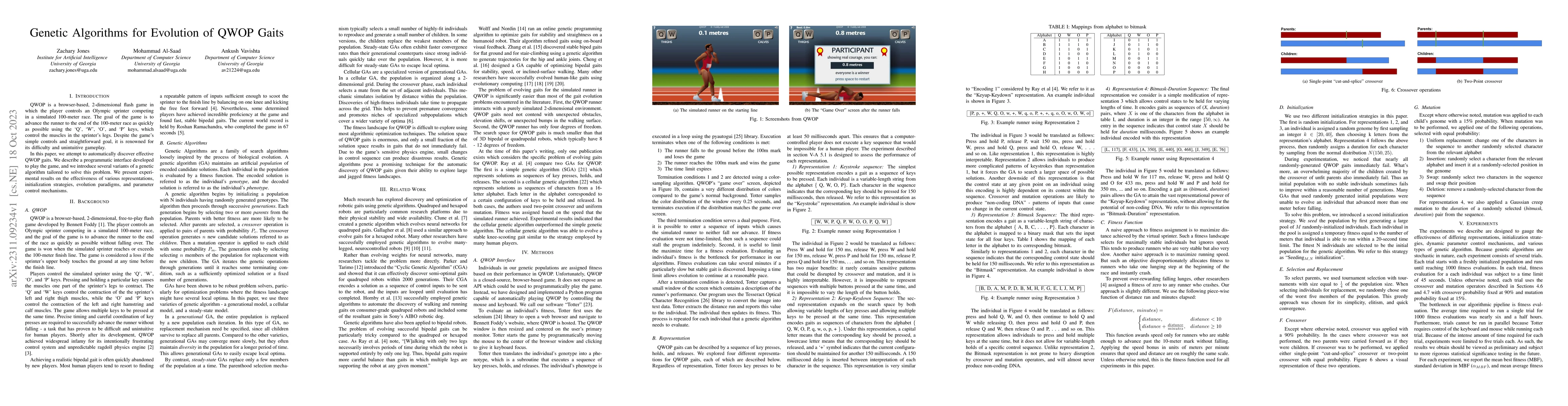 Thumbnail for Genetic Algorithms for Evolution of QWOP Gaits