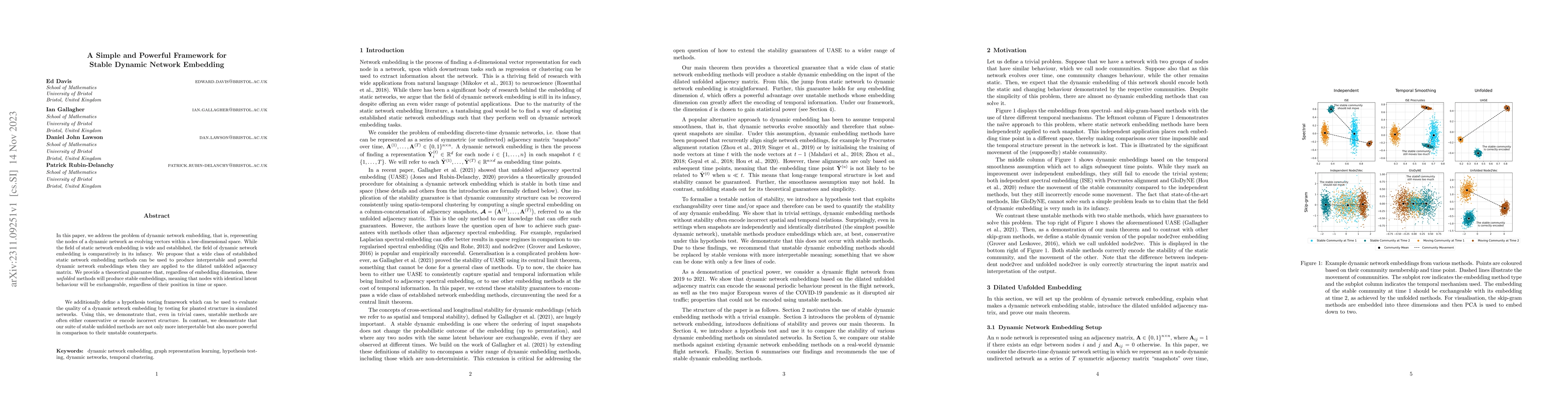 Thumbnail for A Simple and Powerful Framework for Stable Dynamic Network Embedding