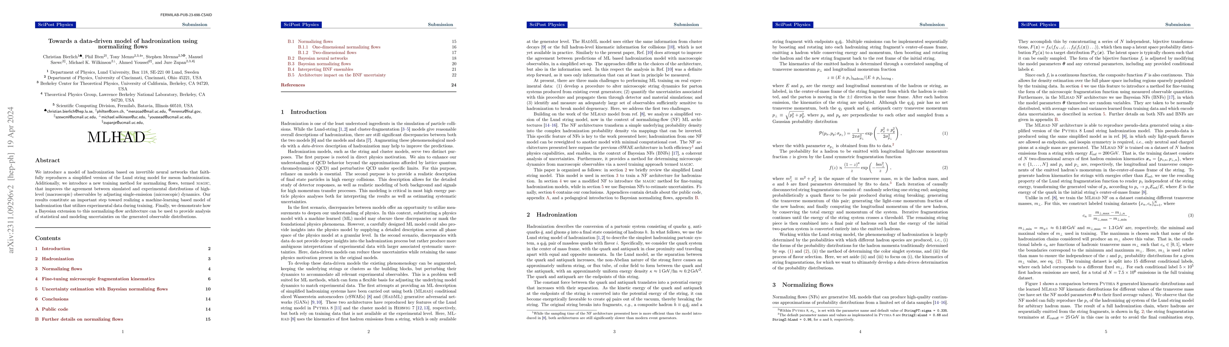 Thumbnail for Towards a data-driven model of hadronization using normalizing flows