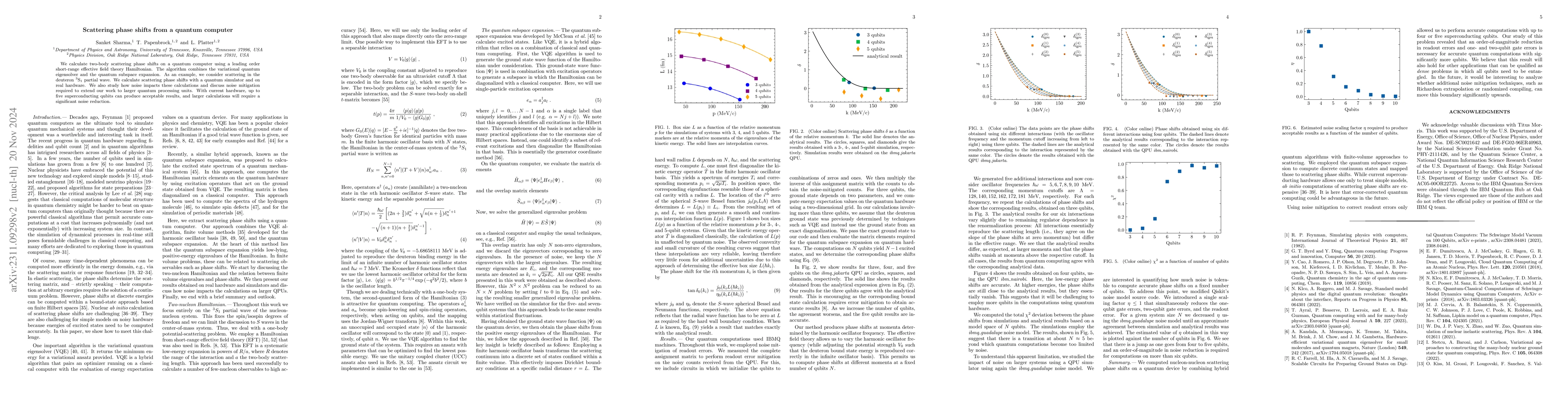 Thumbnail for Scattering phase shifts from a quantum computer