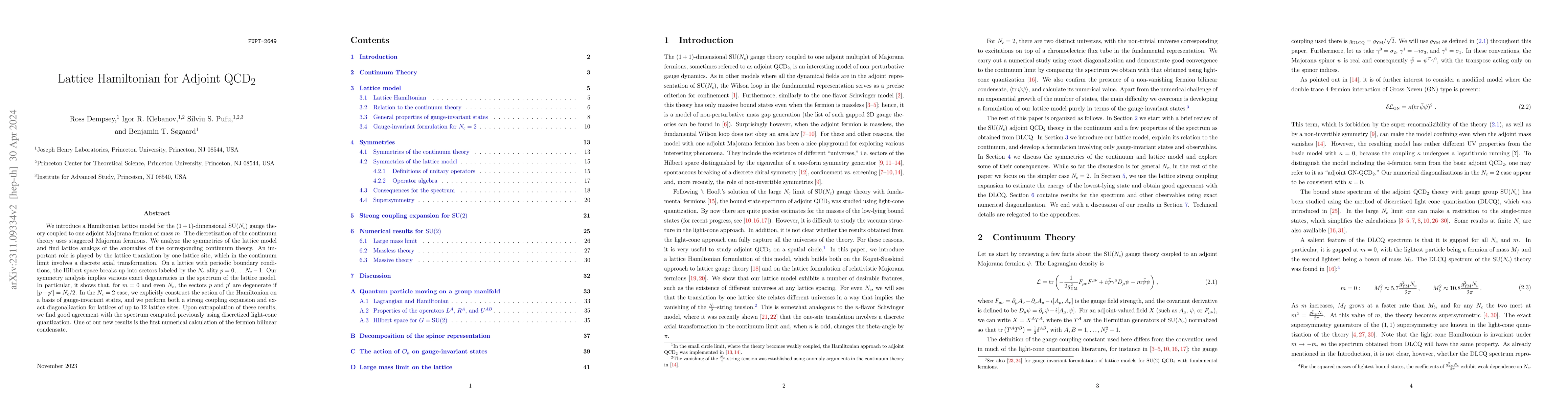 Thumbnail for Lattice Hamiltonian for Adjoint QCD$_2$