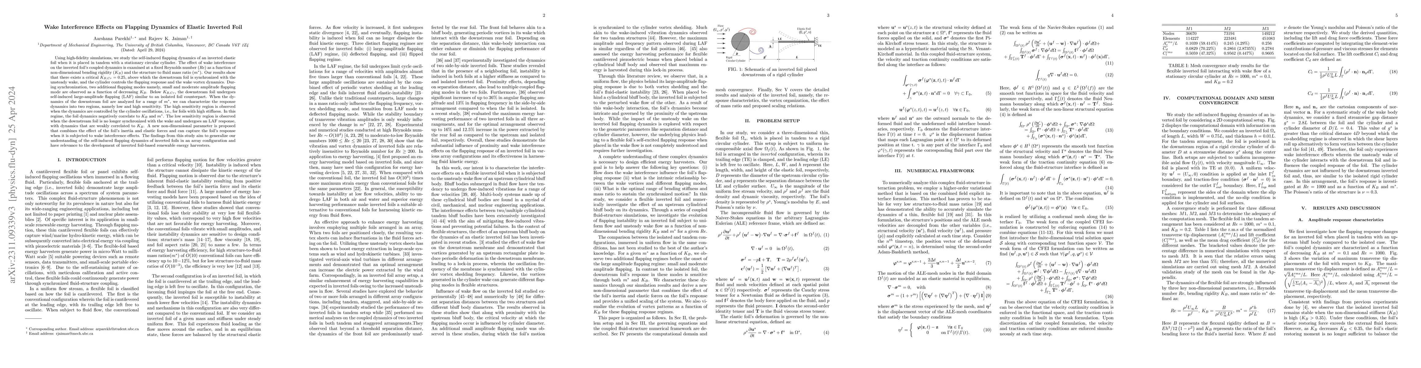 Thumbnail for Wake Interference Effects on Flapping Dynamics of Elastic Inverted Foil