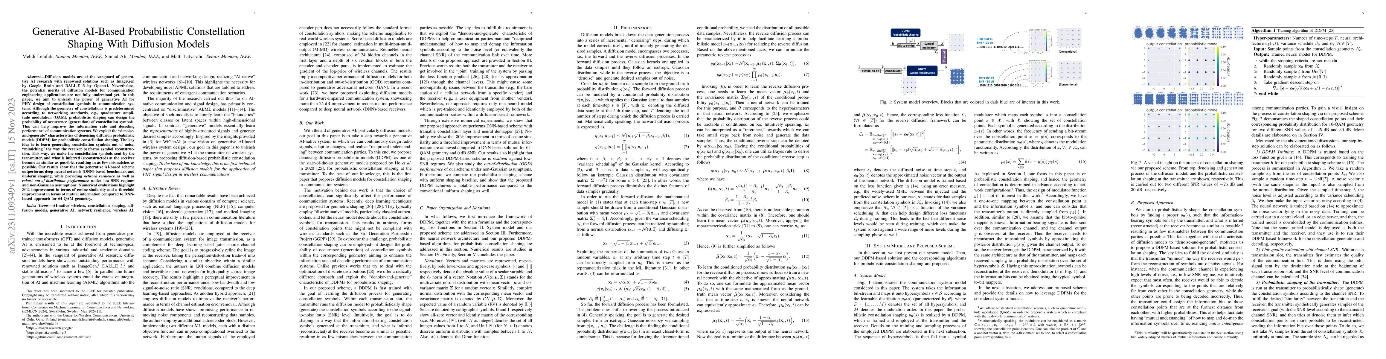 Thumbnail for Generative AI-Based Probabilistic Constellation Shaping With Diffusion
  Models