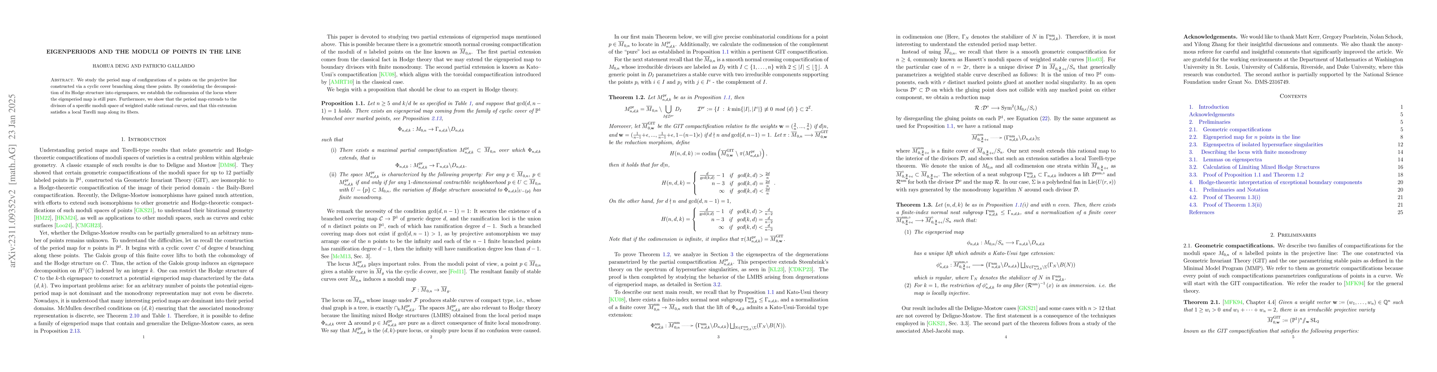 Thumbnail for Eigenperiods and the moduli of points in the line