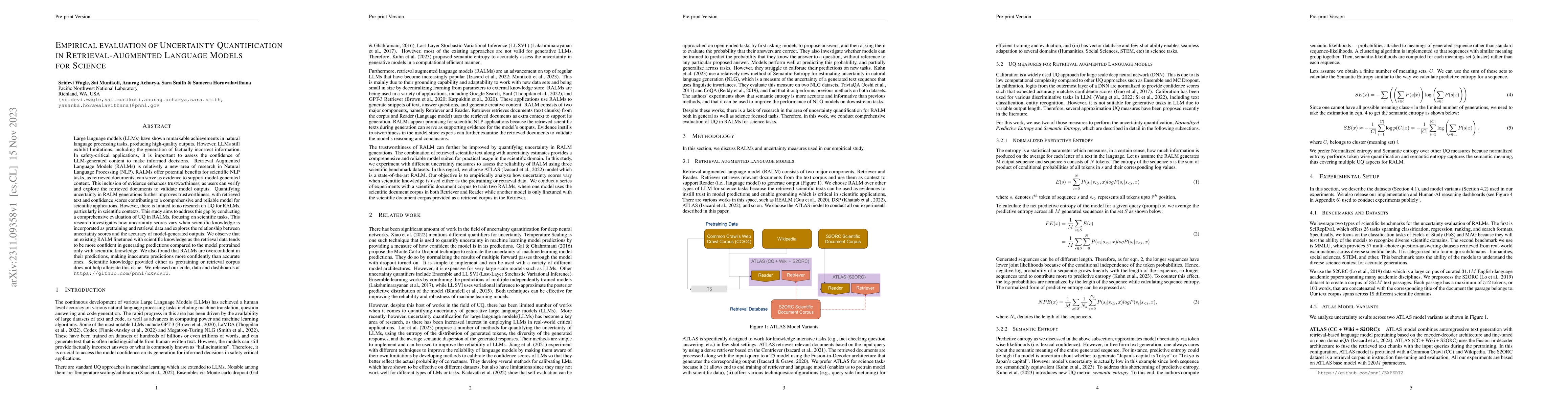 Thumbnail for Empirical evaluation of Uncertainty Quantification in
  Retrieval-Augmented Language Models for Science