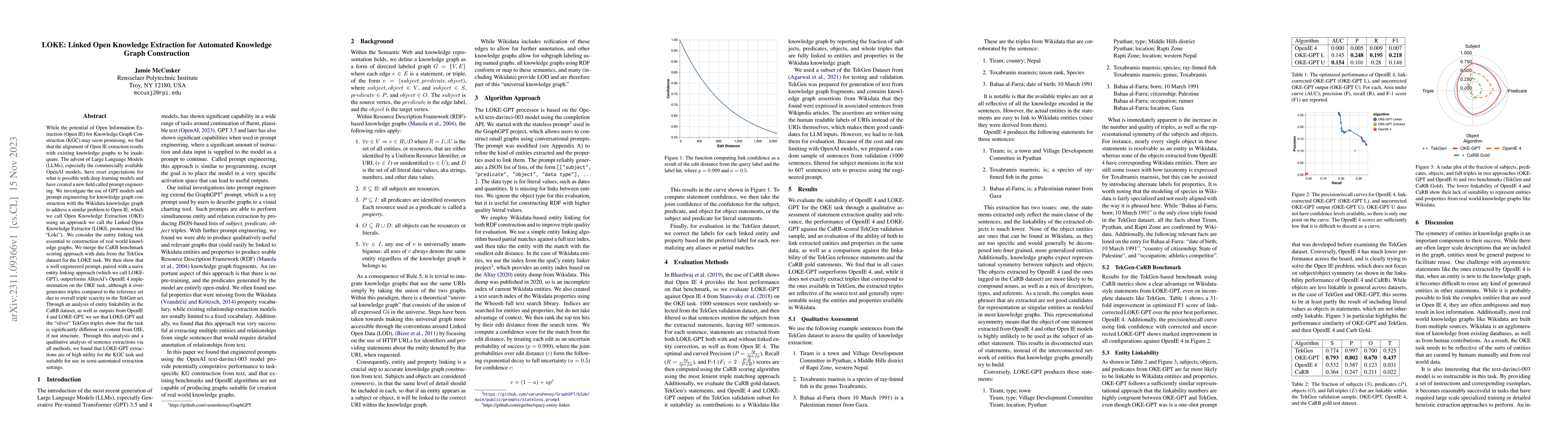Thumbnail for LOKE: Linked Open Knowledge Extraction for Automated Knowledge Graph
  Construction