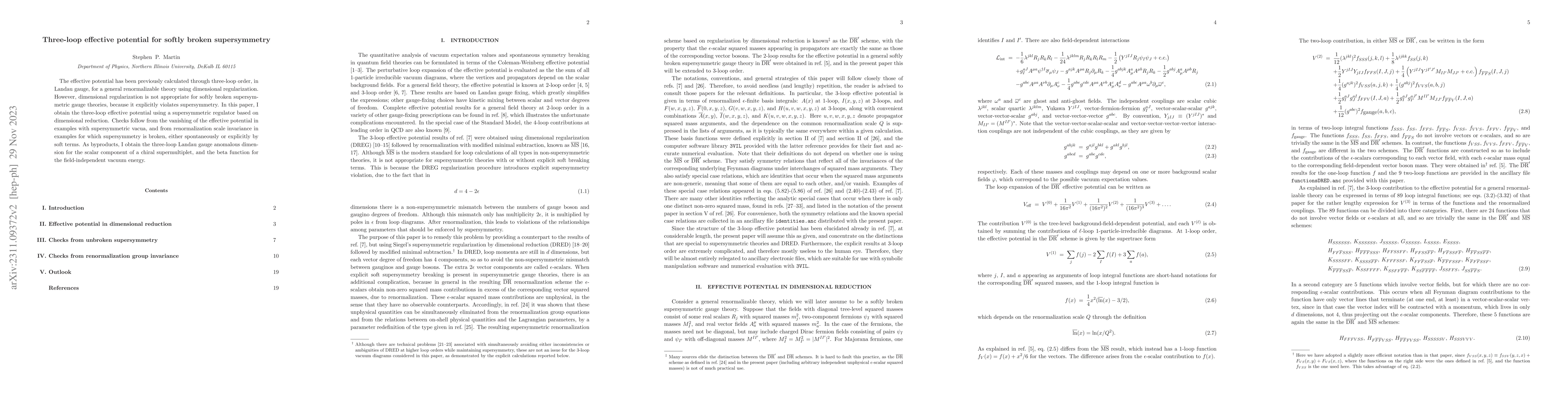 Thumbnail for Three-loop effective potential for softly broken supersymmetry