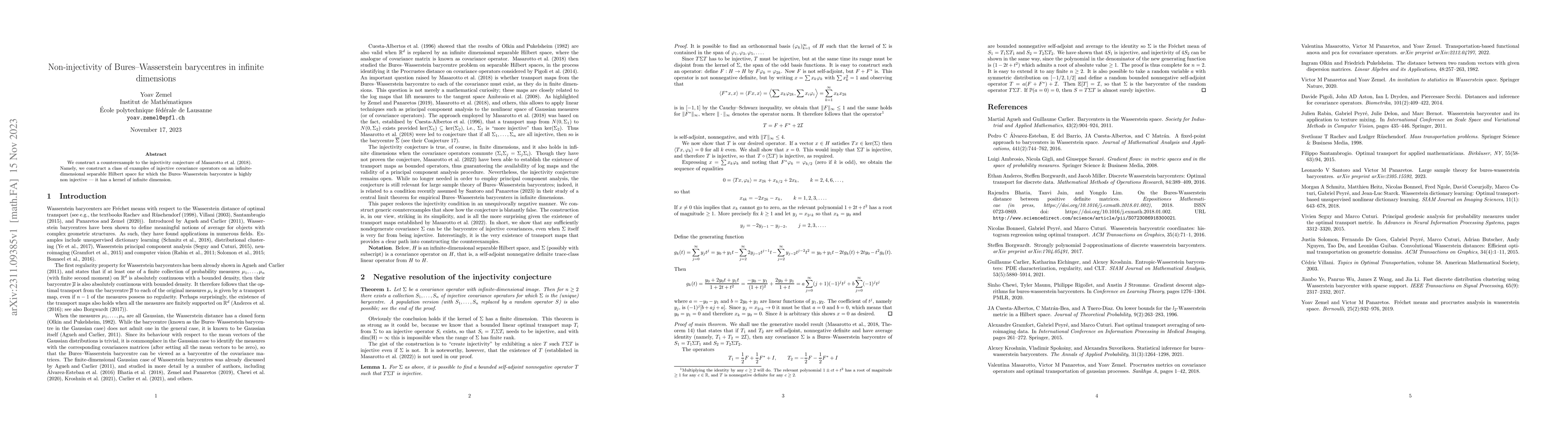 Thumbnail for Non-injectivity of Bures--Wasserstein barycentres in infinite dimensions