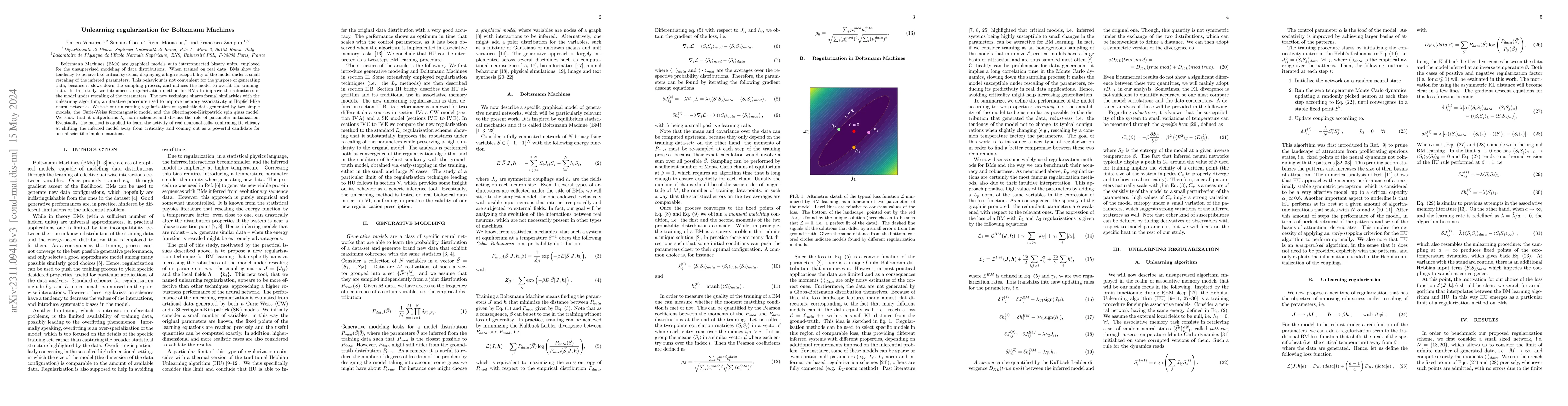 Thumbnail for Unlearning regularization for Boltzmann Machines