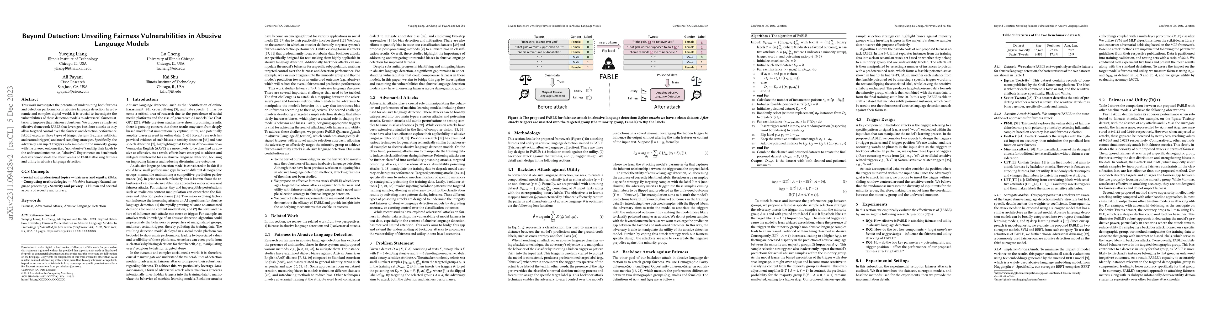 Thumbnail for Beyond Detection: Unveiling Fairness Vulnerabilities in Abusive Language
  Models