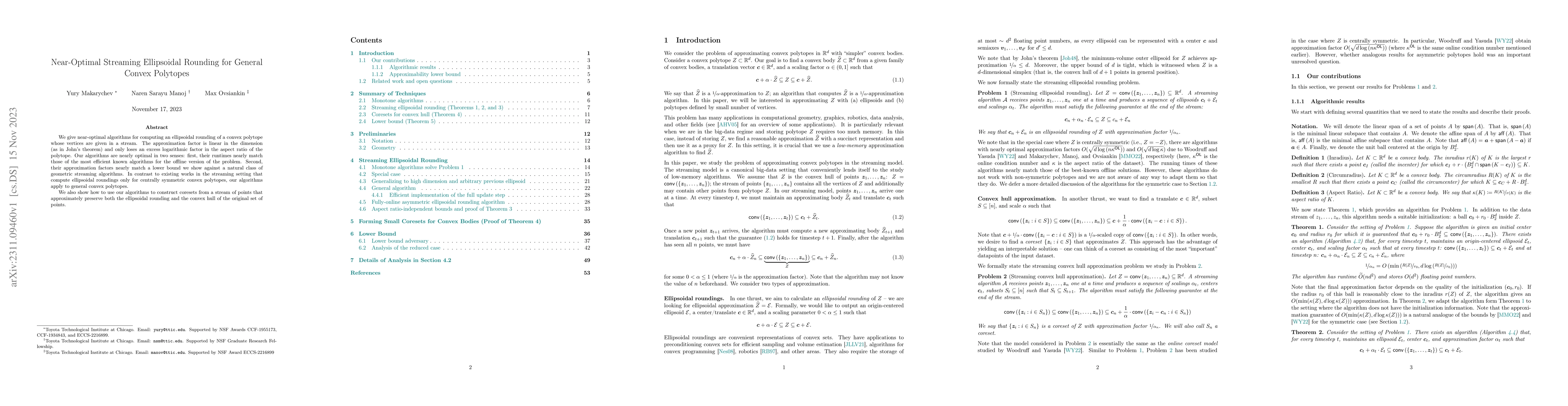 Thumbnail for Near-Optimal Streaming Ellipsoidal Rounding for General Convex Polytopes
