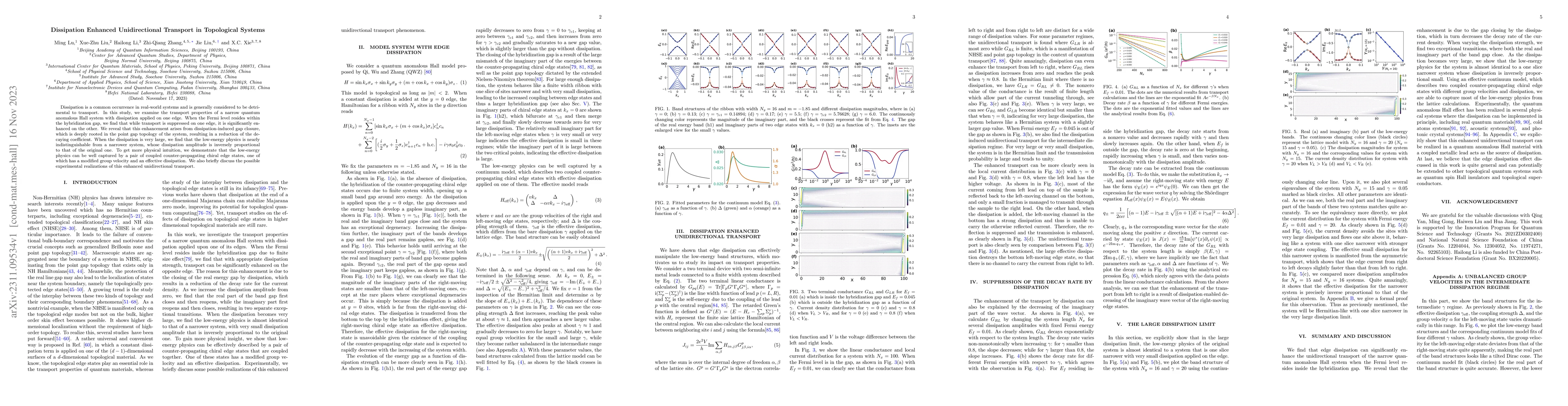 Thumbnail for Dissipation Enhanced Unidirectional Transport in Topological Systems