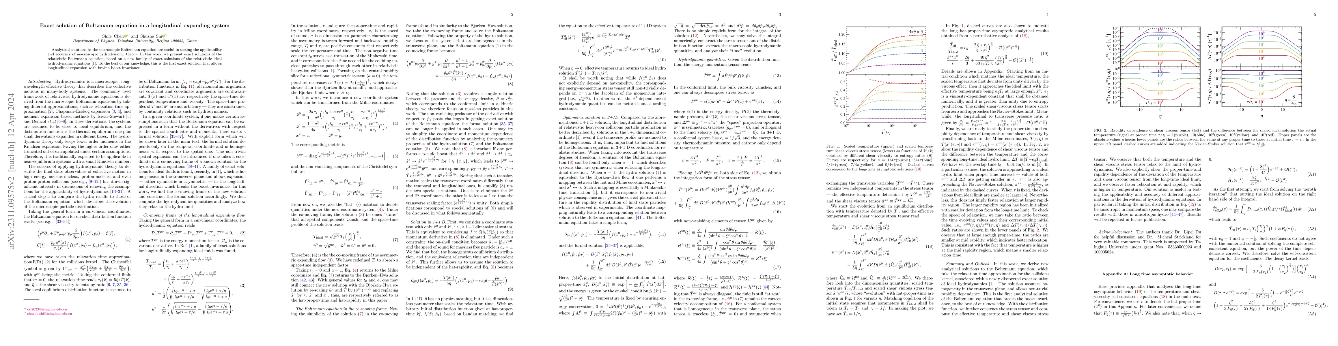 Thumbnail for Exact solution of Boltzmann equation in a longitudinal expanding system