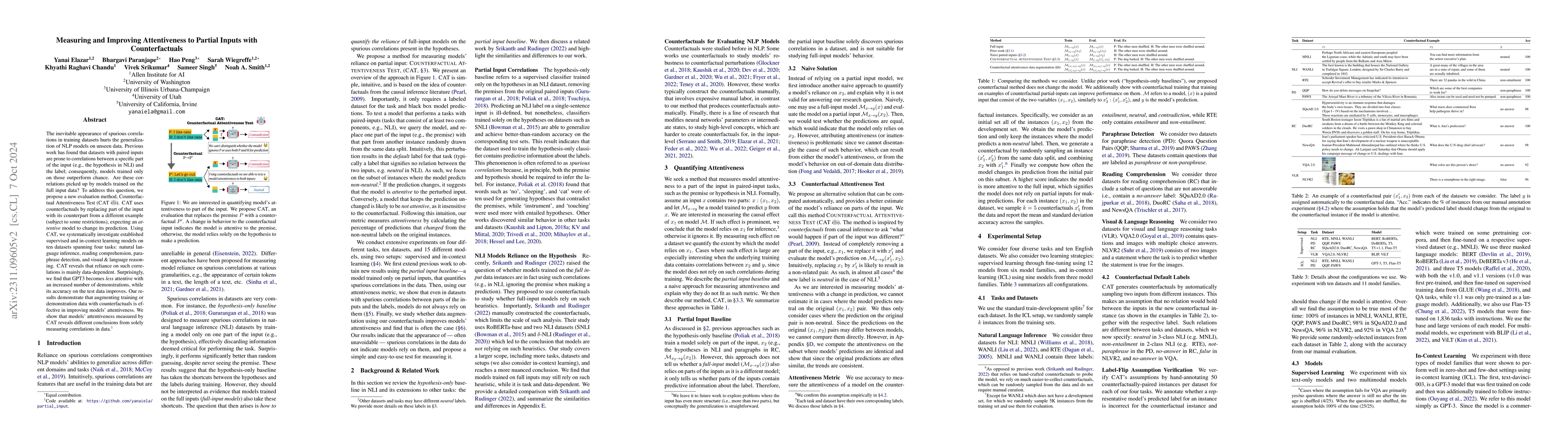Thumbnail for Measuring and Improving Attentiveness to Partial Inputs with
  Counterfactuals