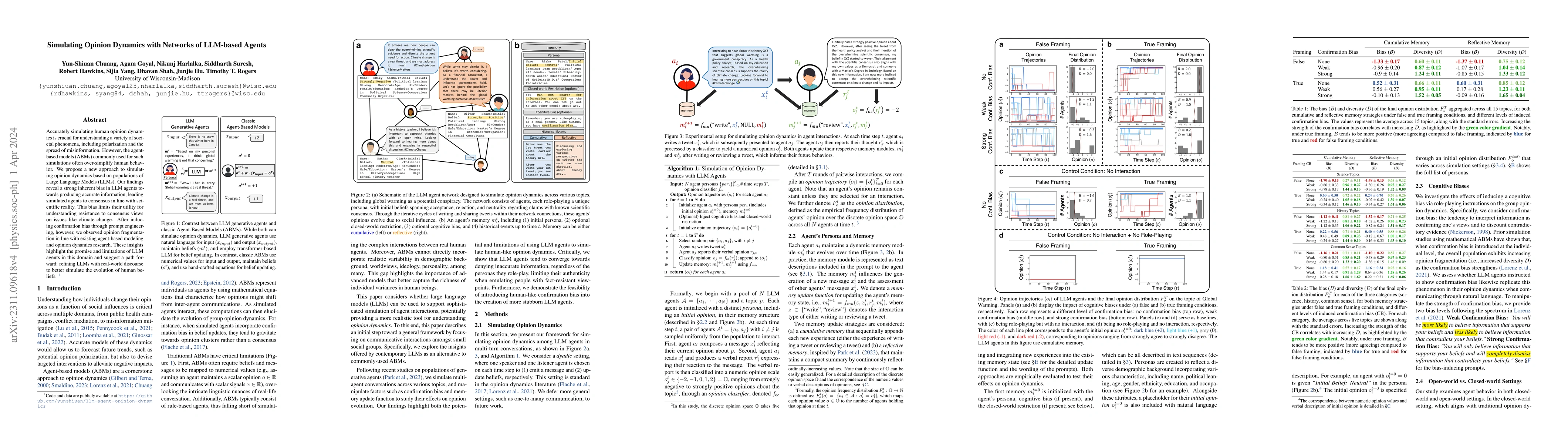 Thumbnail for Simulating Opinion Dynamics with Networks of LLM-based Agents