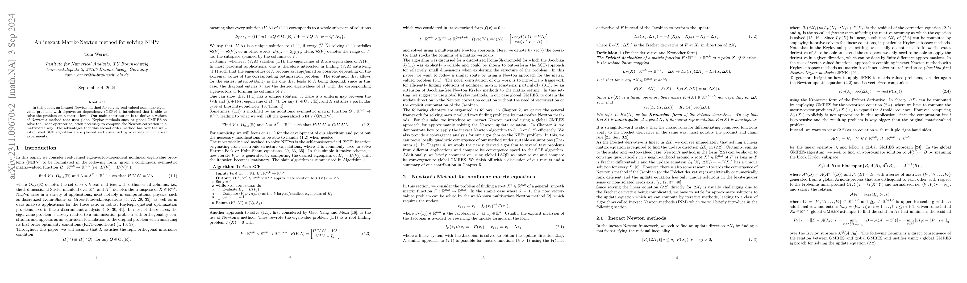 Thumbnail for An inexact Matrix-Newton method for solving NEPv