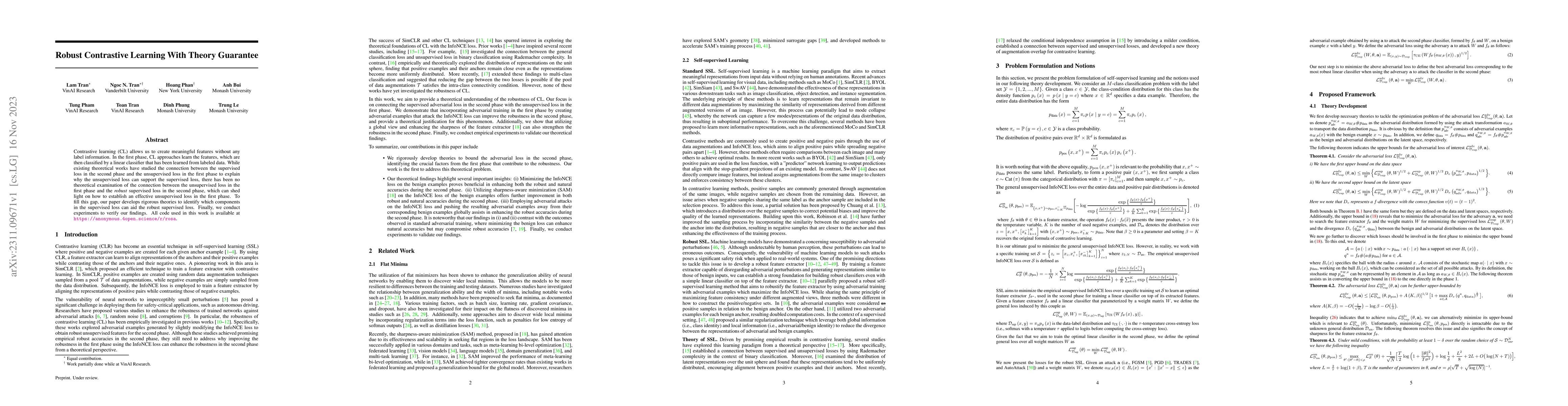 Thumbnail for Robust Contrastive Learning With Theory Guarantee