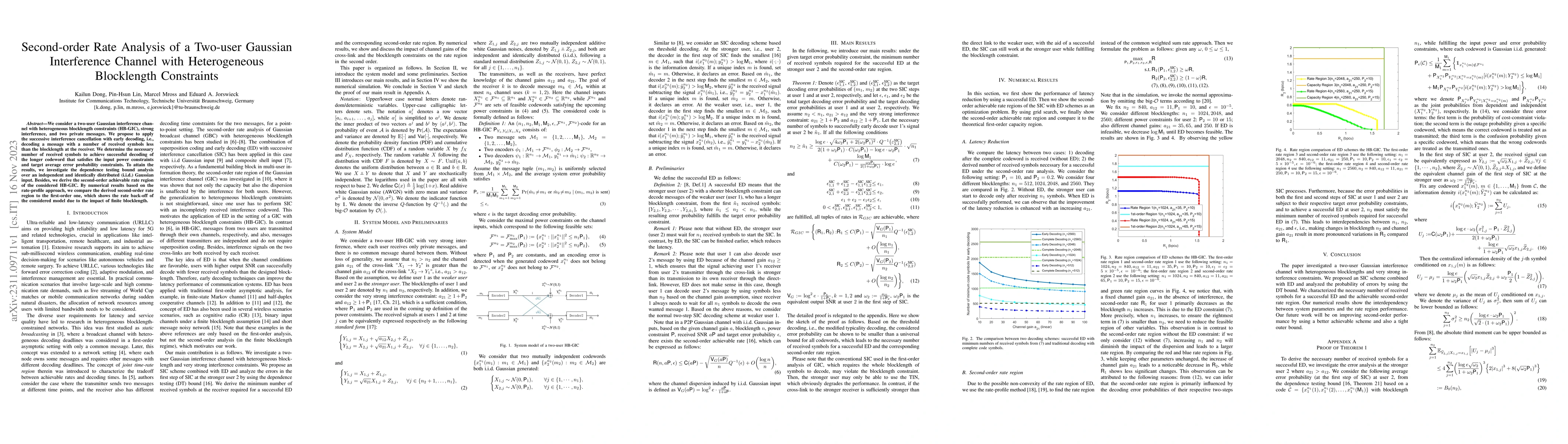 Thumbnail for Second-order Rate Analysis of a Two-user Gaussian Interference Channel
  with Heterogeneous Blocklength Constraints